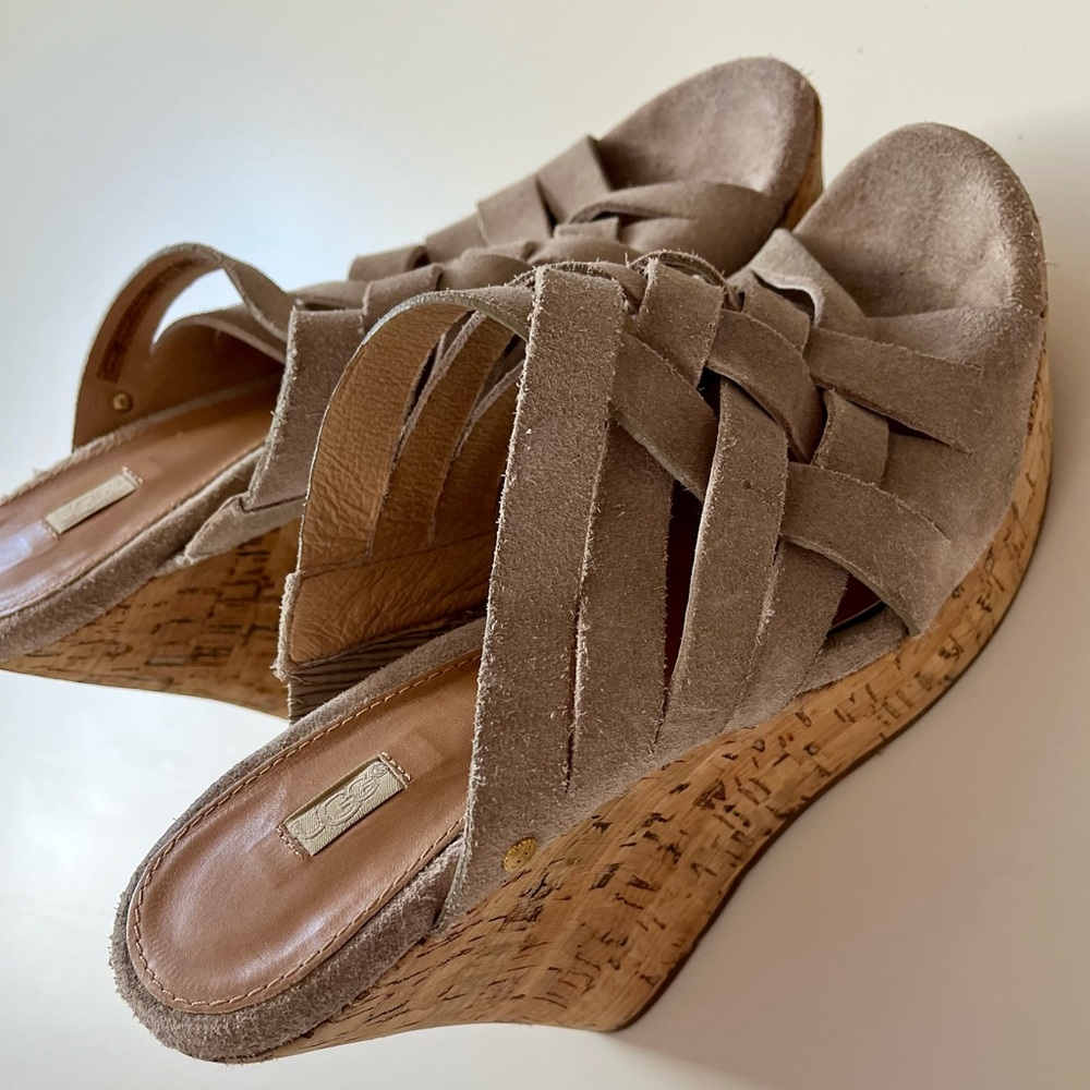 UGG Marta High Wedge Sandals• Sz 9 - Picture 2 of 12